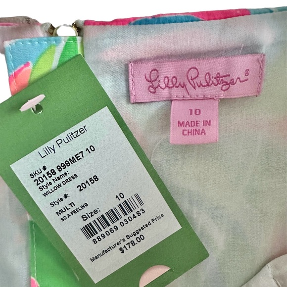 NWT! Lilly Pulitzer Fit and Flare Dress So A-Peeling Size 10 - Picture 5 of 10
